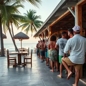 Conheça restaurante na Bahia que tem fila de chinelos para conseguir reservas