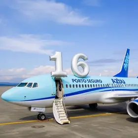 Azul celebra 16 anos de operação em Porto Seguro (BA) com mais de 6,4 milhões de Clientes transportados Azul em Porto Seguro